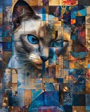 Diverse 8x10 Meow Masterpieces Cat Art Prints Feline Fine Art 21700846