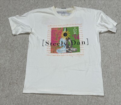 1994 Steely Dan Tour T Shirt Size LARGE VINTAGE Touch of Gold USA 