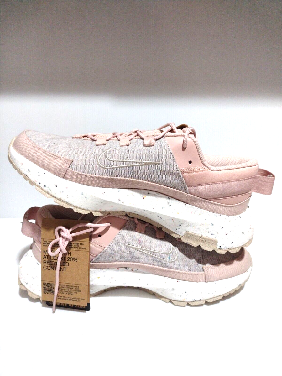 woman's nike crater remixa pink running shoes size us