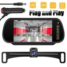 Car Rear View Monitor Camera Kit TFT LCD Car Monitor, 7 Inch Screen Night Vision