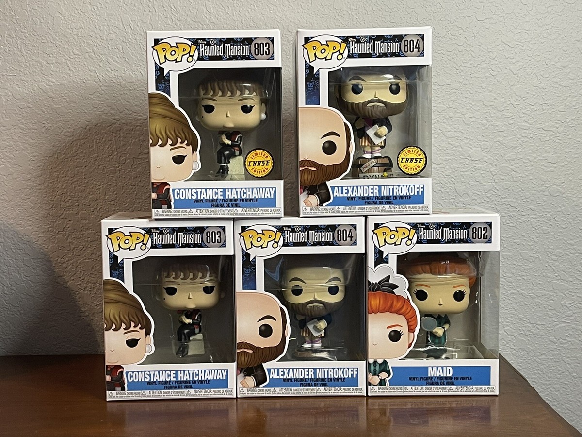 Funko Pop Disneys Haunted Mansion 5pc Lot Set Portraits