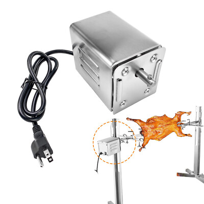 Stainless Steel BBQ Grill Motor 15W Electric Rotisserie Spit Motor Roaster Motor