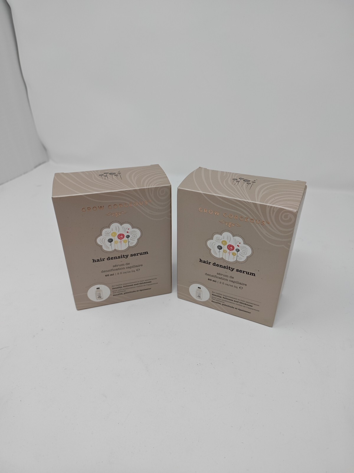 2x Grow Gorgeous an Ultra-Cincentrated Density Serum Intense for Hair 60ml
