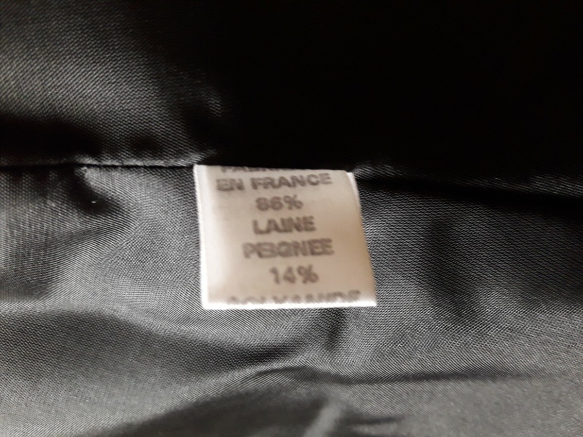 Tailleur Laine Vintage Mani – Veste + Jupe Taille M, Gris, Italie, Occasion Très Bon état