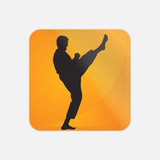 Karate Sport Icon Vinyl Sticker Decal