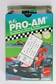 Nintendo R.C. PRO-AM NES COMPLETE Rare Canadian Game/Box Unpunched Hang Tab! D2