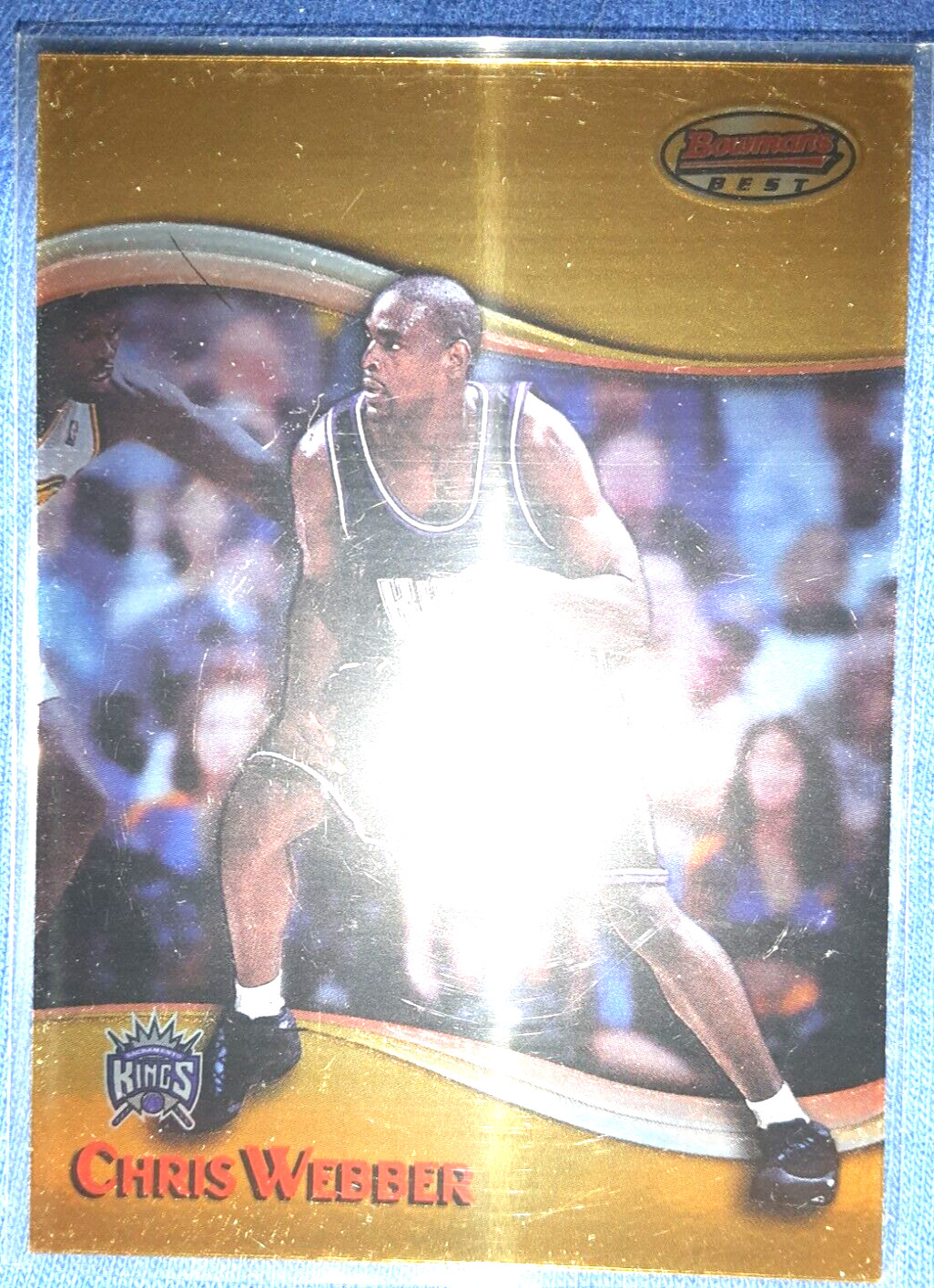 1998-99 Bowman’s Best Chris Webber #74 Sacramento Kings  GOLD FOIL