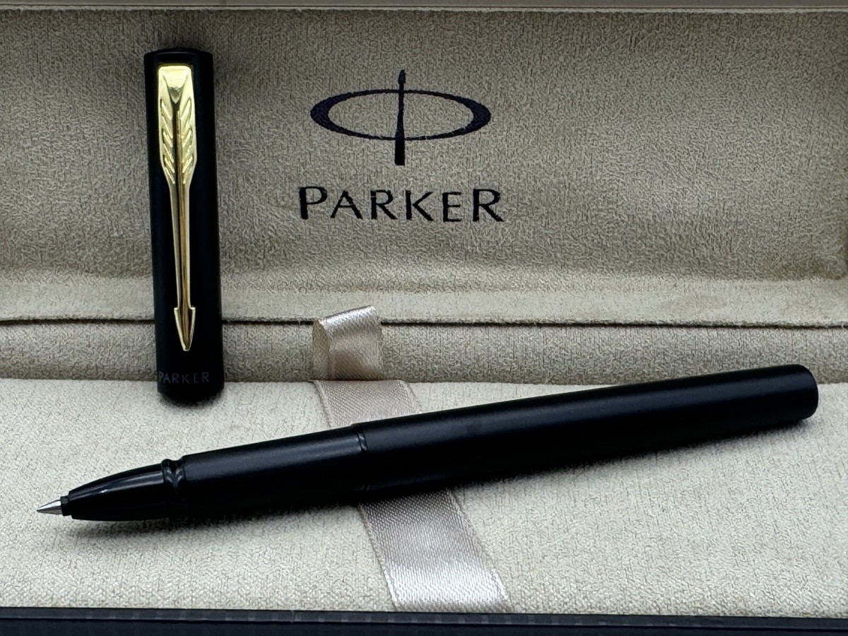 Excellent Parker Vector XL Rollerball Pen Black Color Gold Clip 