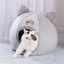 thumbnail 11 - Foldable Cat House Bed Warm Soft Pet Nest Cozy Kitten Sleeping Mat Pad Cute Cave