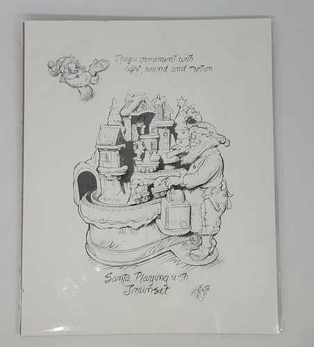 Hallmark Keepsake Ornament Club Exclusivo Ken Crow Print Santa jugando con... - Imagen 5 de 7