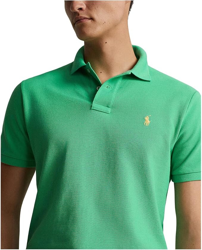 $110 Polo Ralph Lauren Men's Classic Fit Mesh Polo Shirt, Green