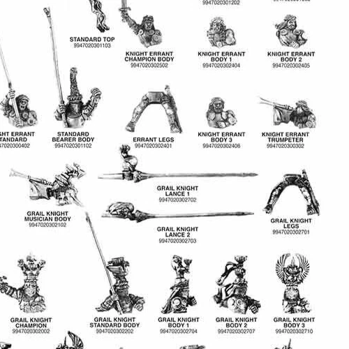 Knight Errant Body 5th Edition Bundle Warhammer Bretonnia Vintage Metal 1998 - Image 2 of 4