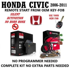 Plug & Play Remote Starter Kit fits 2006-2011 HONDA CIVIC Silent Activation