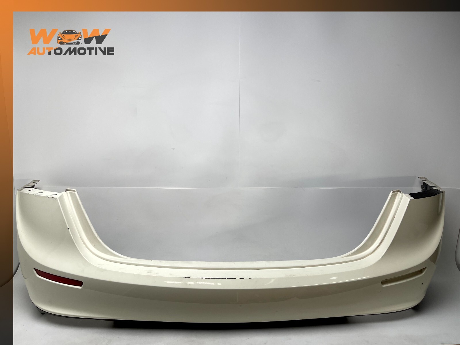 14-17 MASERATI GHIBLI REAR BUMPER COVER WHITE OEM