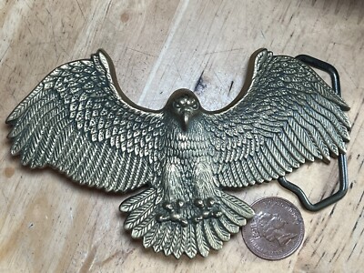 BBB Baron Buckle 6207 Eagle Buckle 1980 massiv Messing sehr guter Zustand ~105x60mm schwer