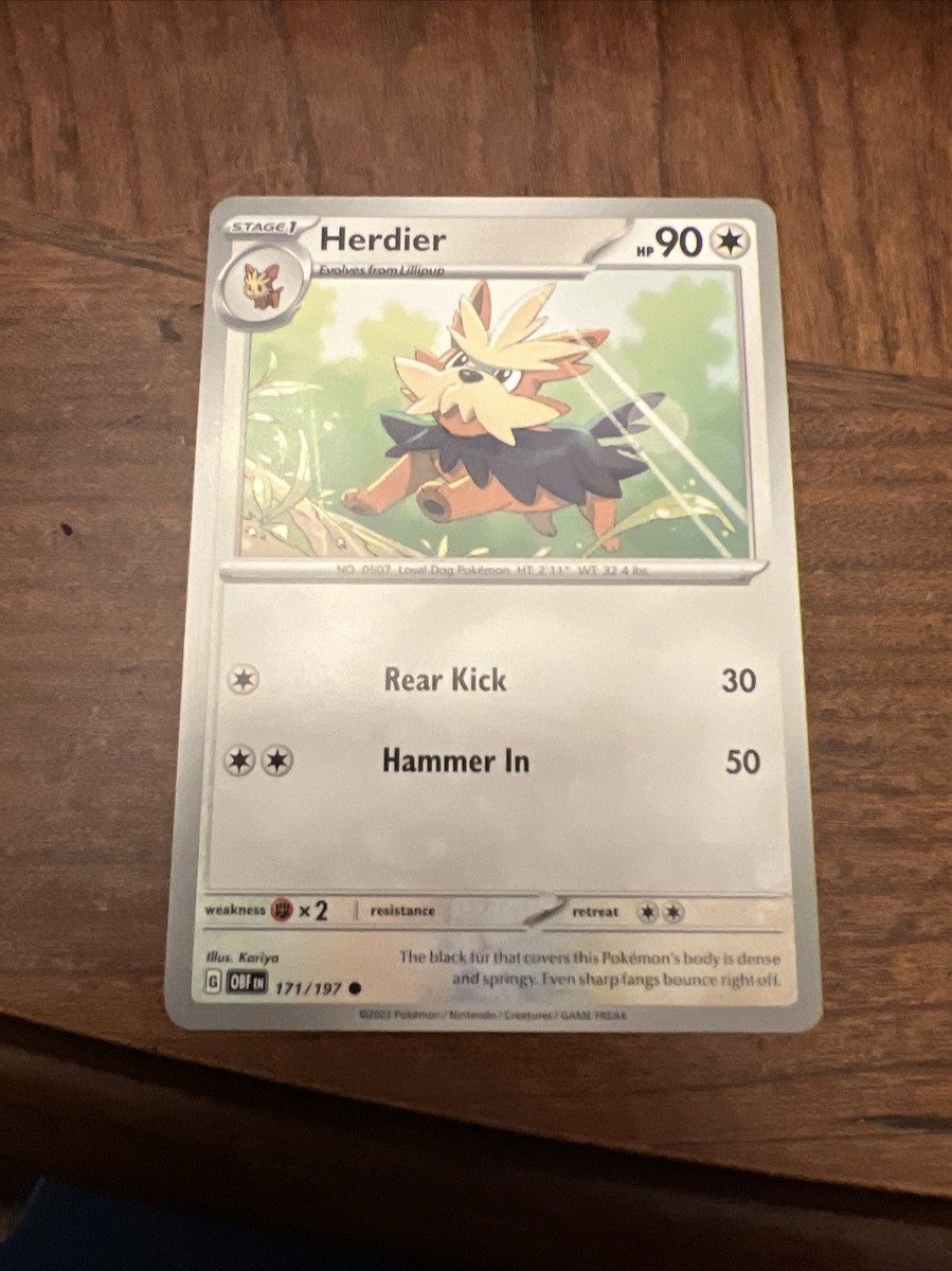 herdier pokemon card value Herdier AR 154/086 SV11W White Flare - Pokemon Card Japanese Scarlet &  Violet