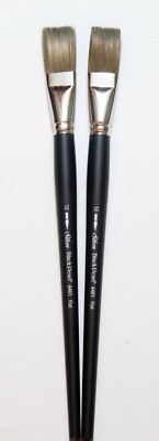 Black Peart Artist Brush Set of 2 Size 12 Filberts* NOW $25.99 SAVE 60% LIST $66