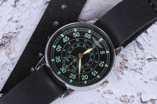 Mens Wrist watch, Pobeda Pilot Watch USSR, Military watch,Vintage Soviet watch - Picture 10 of 12