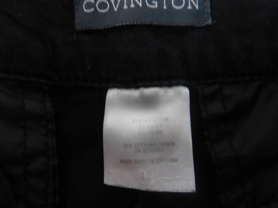 Pantalón mujer Covington 12 negro recto regular Foto 4 de 4