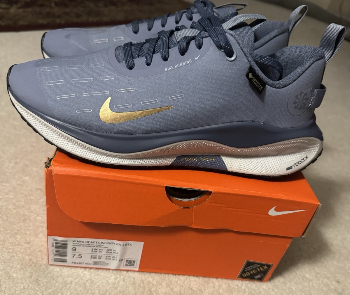 靴 NIKE REACTX INFINITY RN 4 GTX W Nike Reactx Infinity RN 4 GTX - Gortex | eBay