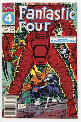 Marvel Comics Fantastic Four (1961) #359 Newsstand 1st Devastator VG- 3.5