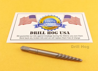 #2 Spiral Easy Out EZ Out Round Screw Extractor Bolt Drill Hog Lifetime Warranty