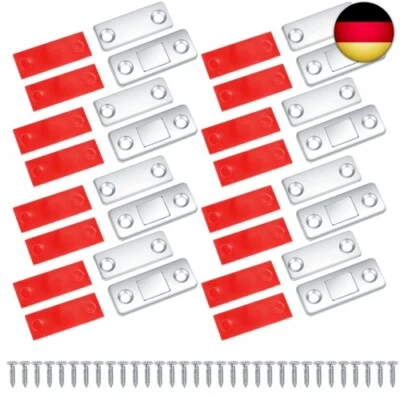 YIBAIJIA 8 Stück Magnetschnäpper, Magnete Schranktüren Selbstklebend Stark, Türmagnete, M