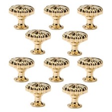 10 Pack Shiny Gold Diameter Zinc Alloy Drawer Kitchen Pulls Cabinets Furnitur...