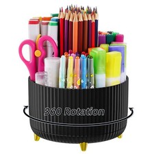 Desk Organizer 360-Degree Rotating Pen Holder for Desk Desk Organizers and Ac...