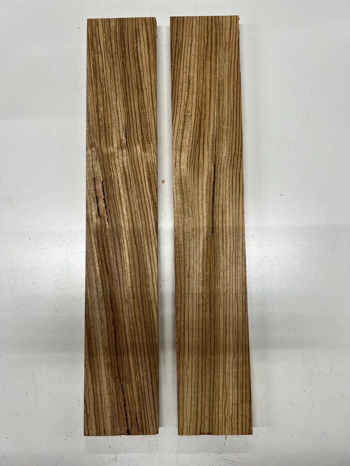 2 Pack Zebrawood Bass/Electric Guitar Neck Luthier Tone woods 24"x4"x 1