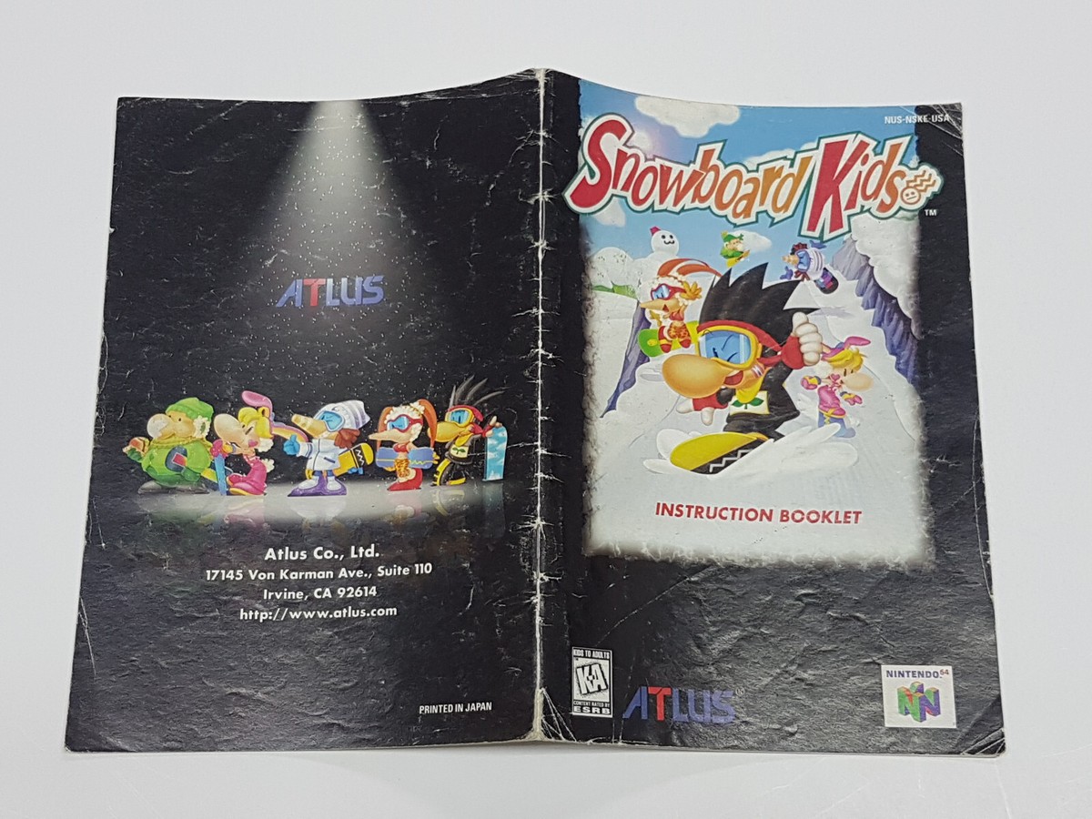 Snowboard Kids N64 Nintendo 64 Authentic Manual Only *wear | eBay