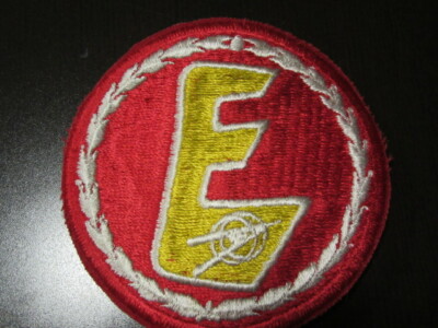 Explorer Big E on Red 3 1/2 Inch Jacket Patch      SS