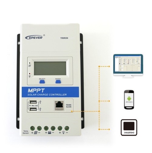 Controlador de carga solar EPEVER TRIRON MPPT 10/20/30/40A, con puertos USB dobles - Imagen 2 de 11