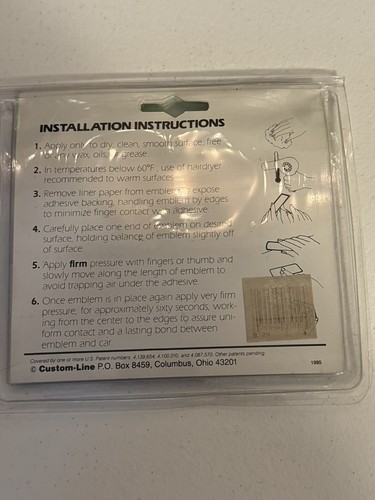 Customline Ford Door Handle Trim Emblem Aftermarket Badge Sticker Protection - Picture 2 of 3