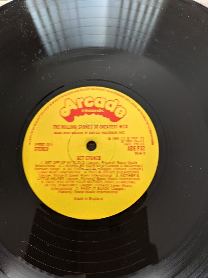 ROLLING STONES Vinyl 2LP Get Stoned Arcade Records ADE P32 1977 EX