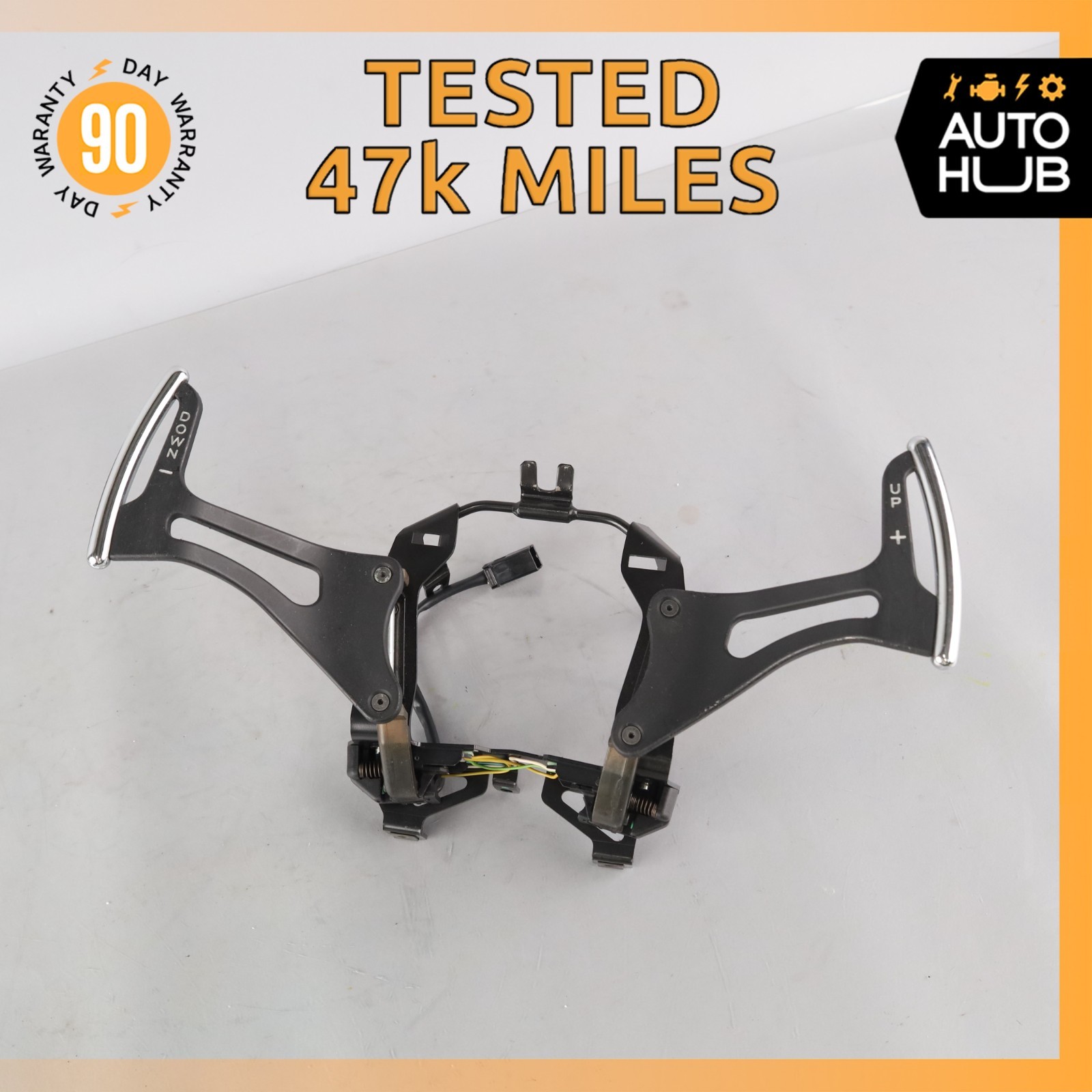 08-19 Maserati GranTurismo M145 Steering Wheel Paddle Shifters Set 261434 OEM