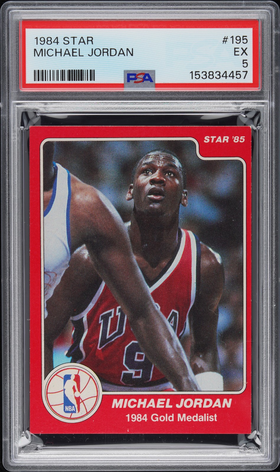 1984 STAR #195 MICHAEL JORDAN PSA 5
