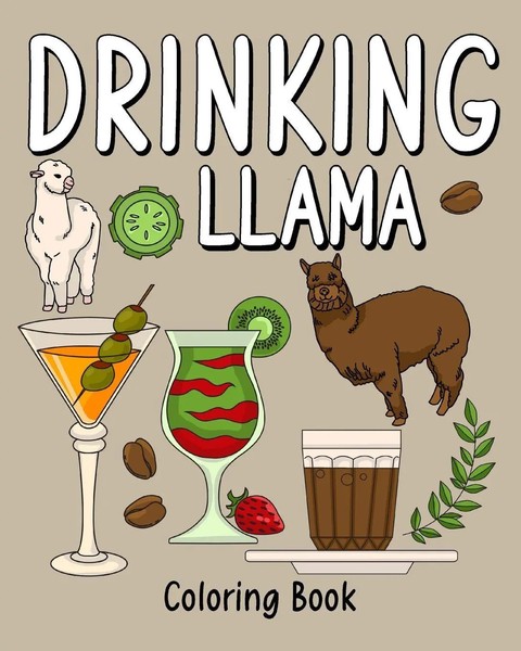 Paperland | Drinking Llama Coloring Book | Taschenbuch | Englisch (2026) | Blurb-image