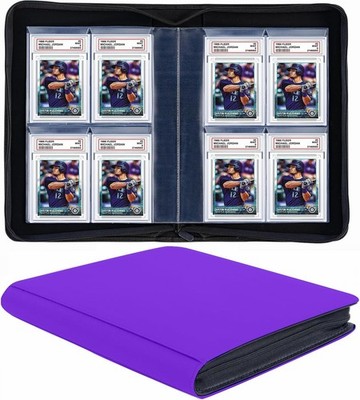 graded card binder pages Graded Card Slab Binder Pages for Storage Display Compatible w/40 PSA BGS  BCCG