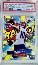 2024 Wild Card Drake Maye Comix Yellow & Blue Baang RC /15 PSA 10 Non Auto Pop 2