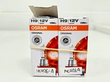 Like-new! OSRAM H9 OEM Standard Halogen Headlight bulbs 64213 12V 65W Germany 2x