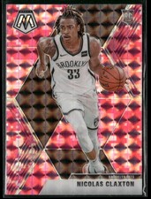 2019-20 Panini Mosaic #236 Nicolas Claxton Camo Pink