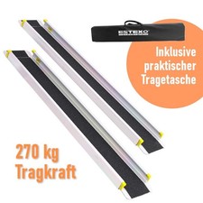 Auffahrrampe Teleskop Rampe 2er Set Laderampe rutschfest Aluminium Verladerampe