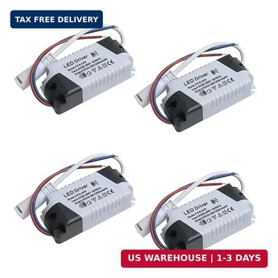 4 Pcs LED Driver 8/12/15/18/21W Power Supply Dimmable Transformer Waterproof LED