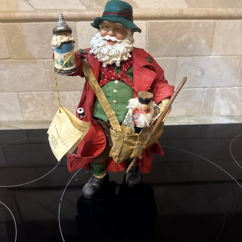 RARE Fabriche Santa KSA Collectible Figurine Kurt Adler windup musical