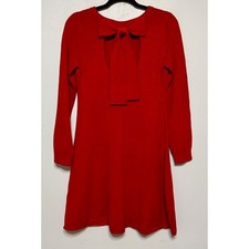 Vince Camuto Coquette Bow-Back Sweater Dress Medium Holiday Party Balletcore