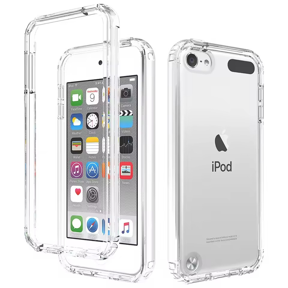 Transparent Case for iPod Touch 5/6/7 Hybrid Shockproof TPU Shell Durable Slim