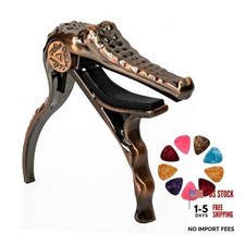 Guitar Capo for Acoustic and Electric Guitars Crocodile Head Shape Red Bronze