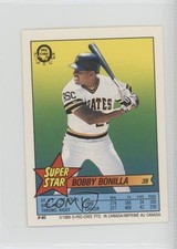 1989 Super Star Sticker Backs Bobby Bonilla Todd Worrell Kirk McCaskill #40 0q3