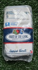 Vintage 1990 Fruit of the Loom 3 Pack Briefs Unopened Old Stock Size 14 READ